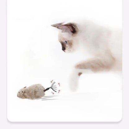 Souris en peluche réaliste et amusante